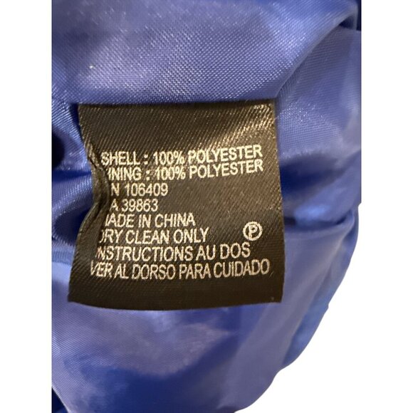 Tahari Arthur S. Levine Blue Textured Cap Sleeve Sheath Dress S 14 Pre-Own EUC - Picture 6 of 6